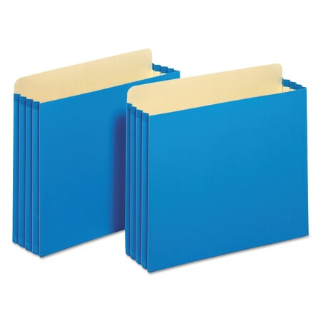 Pendaflex File Cabinet Pockets, 3.5" Expansion, Letter Size, Blue, PK10 FC1524P BLU